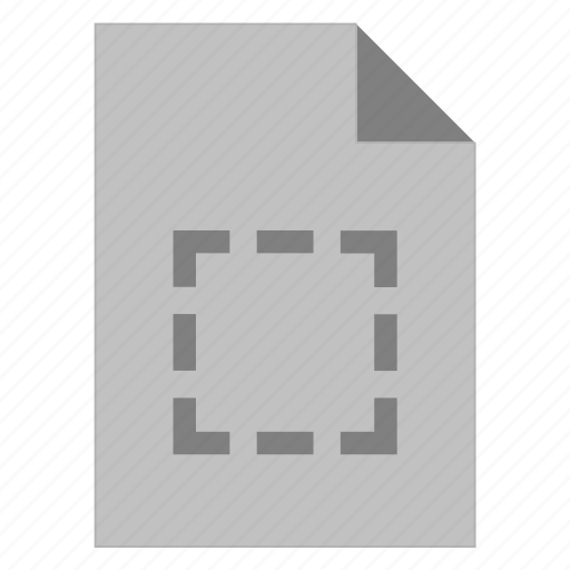 Crop, dashed line, document, extension, file, filetype, format icon - Download on Iconfinder