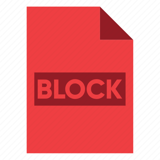 Block, document, extension, file, filetype, format, type icon - Download on Iconfinder