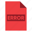 document, error, extension, file, filetype, format, type 
