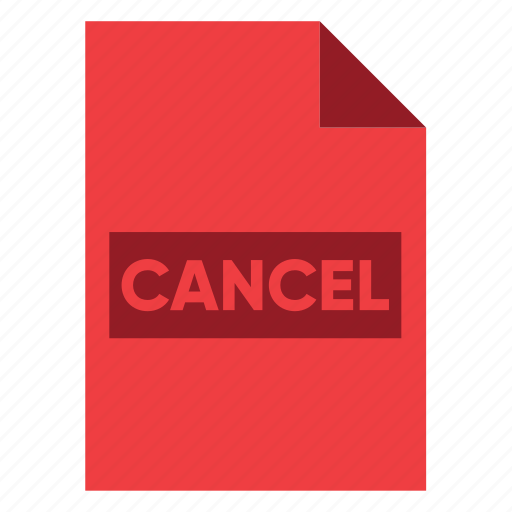 Cancel, document, extension, file, filetype, format, type icon - Download on Iconfinder