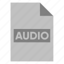 audio, document, extension, file, filetype, format, type