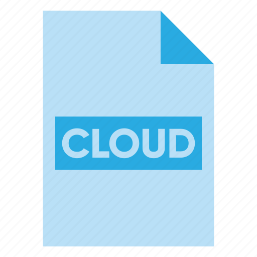 Cloud, document, extension, file, filetype, format, type icon - Download on Iconfinder