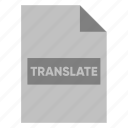 document, extension, file, filetype, format, translate, type
