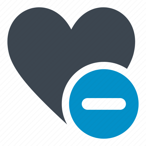 Bookmark, delete, favorite, heart, minus, minus button heart icon - Download on Iconfinder
