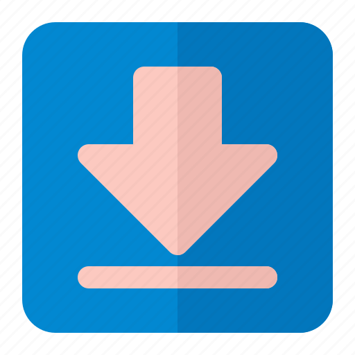 Down, download, downloads, import, save, ui icon - Download on Iconfinder