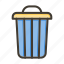 trash, garbage, bin, recycle, delete 