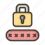 security pin, pin, password, security, lock 
