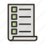 list, checklist, document, clipboard, menu 