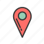 interface, location, map, pinpoint, user, ui 