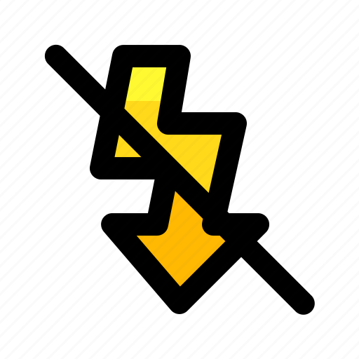 Bolt, disable, flash, lamp, light, off, thunder icon - Download on Iconfinder