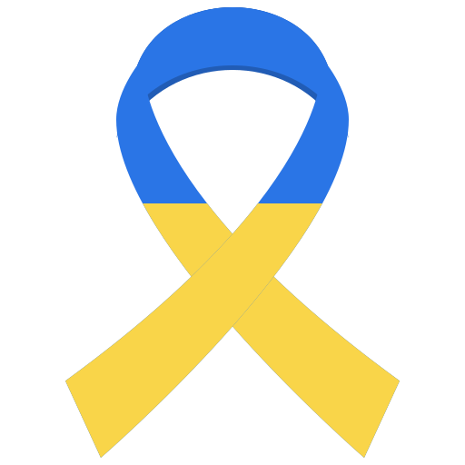 Ribbon, pray, country, nation, ukraine, free icon - Free download