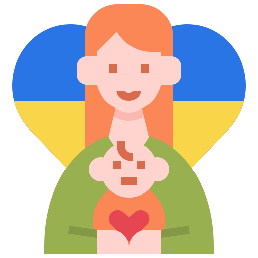 Woman, baby, family, country, nation, ukraine, free icon - Free download