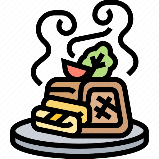 Salo, sliced, meat, roasted, dinner icon - Download on Iconfinder