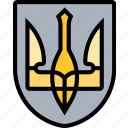 trident, ukraine, national, emblem, arms