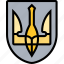 trident, ukraine, national, emblem, arms 