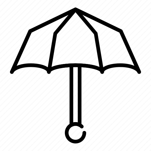 Autumn, object, open, silhouette, umbrella, white, women icon - Download on Iconfinder