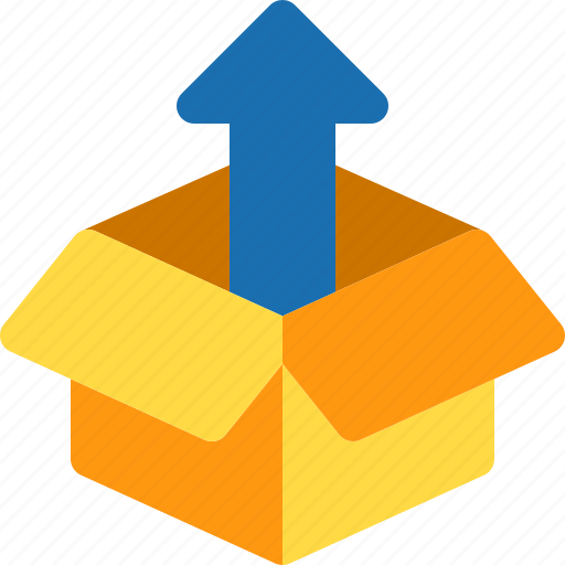 Arrow, box, delivery, unboxing, up icon - Download on Iconfinder