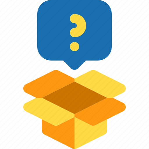 Box, comment, question, talk, unboxing icon - Download on Iconfinder