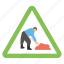road construction, road sign, road work ahead, traffic warnings, under construction sign 