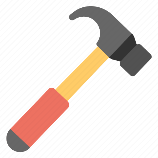 Carpentering tool, construction tool, hammer, hand tool, rip hammer icon - Download on Iconfinder