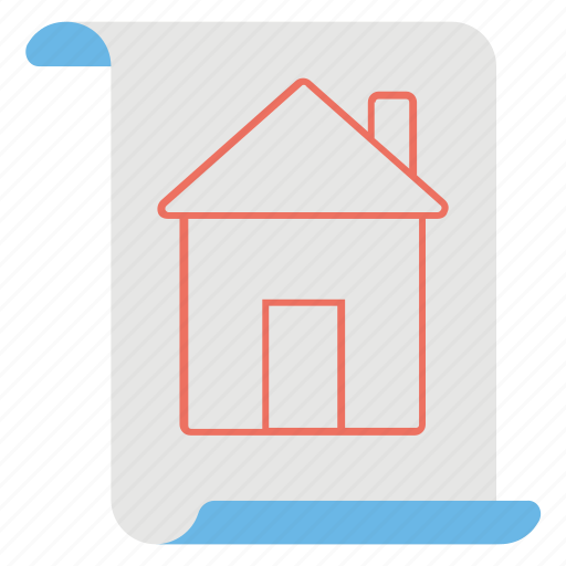 Architectural project, blueprint, construction plan, house draft, house plan icon - Download on Iconfinder