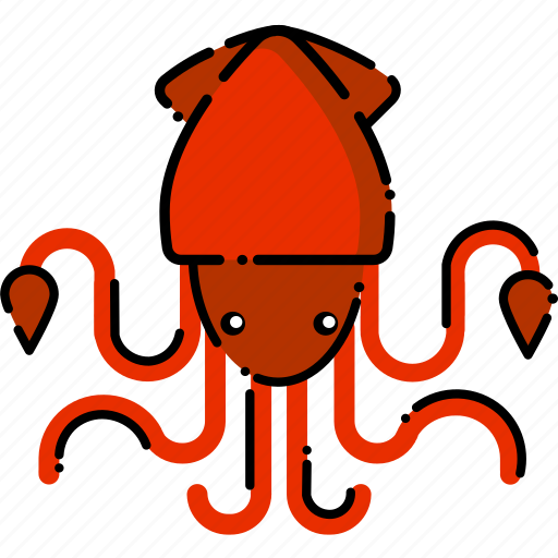 Calamari, fish, restaurant, seafood, squid icon - Download on Iconfinder