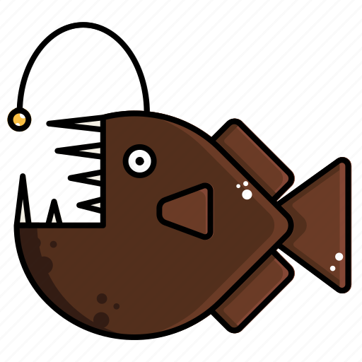 Anglerfish, fish, sea icon - Download on Iconfinder