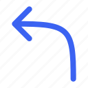 arrow, left, direction, pointer, navigation, interface