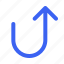 arrow, ui, right, up, symbol, interface 