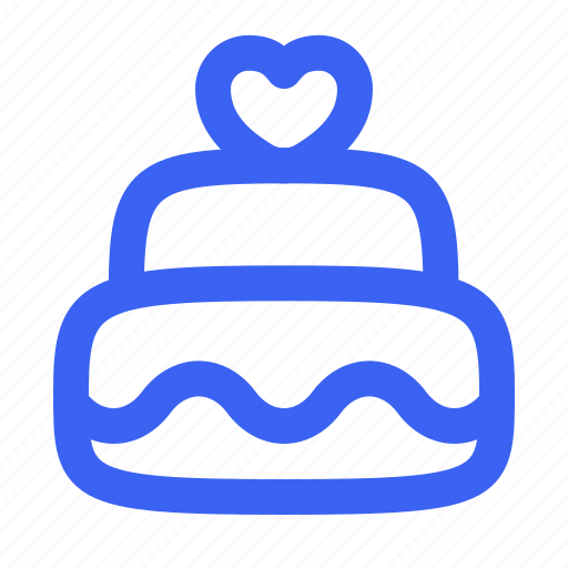 Love, heart, valentine, wedding, cake, pie, day icon - Download on Iconfinder
