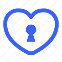 love, heart, key, lock, valentine, day, heart icon