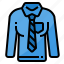 shirt, necktie, clothes, long, uniform 