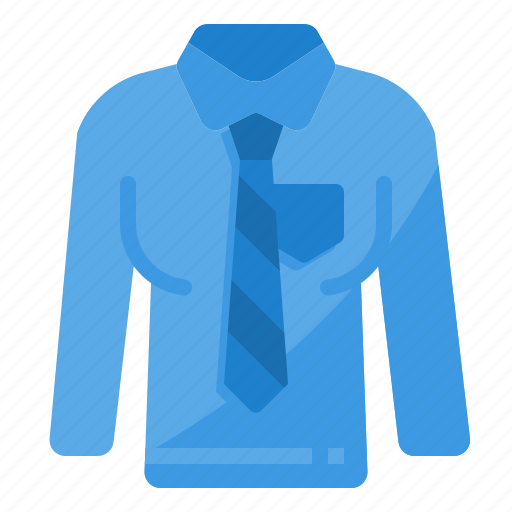 Shirt, necktie, clothes, long, uniform icon - Download on Iconfinder