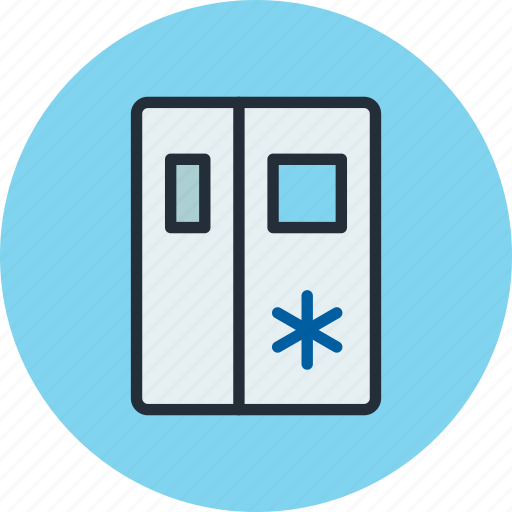 Fridge, icebox, kitchen, refrigerator, sidebyside icon - Download on Iconfinder