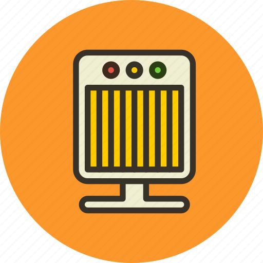 Electric, fan, heater, heating, radiator icon - Download on Iconfinder