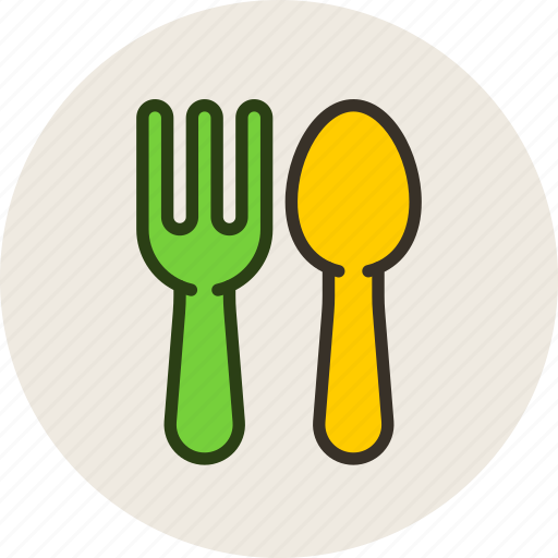Baby, feeding, fork, spoon icon - Download on Iconfinder