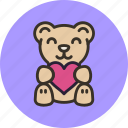 baby, bear, heart, love, present, teddy, toy
