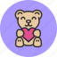 baby, bear, heart, love, present, teddy, toy 