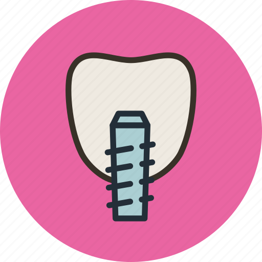 Implanting, medicine, screw, tooth icon - Download on Iconfinder