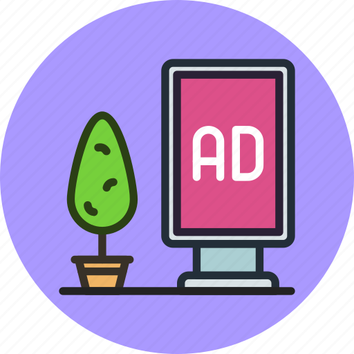 Ad, advertisement, advertising, billboard, board, sign, street icon - Download on Iconfinder