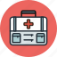 aid, briefcase, first, health, medicine, suitcase 