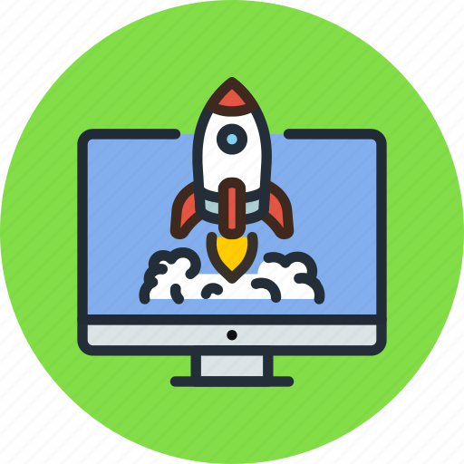 App, business, desktop, launch, process, rocket, start icon - Download on Iconfinder