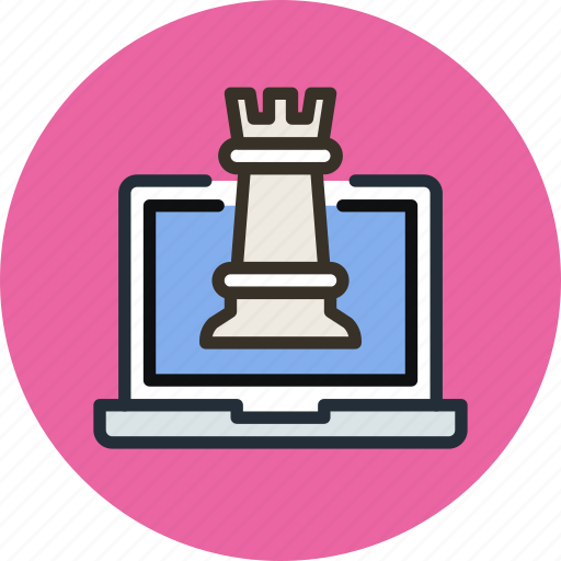 Chess, digital, laptop, online, strategy icon - Download on Iconfinder