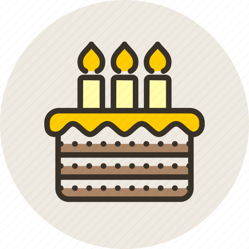 Baking, birthday, cake, candle, food, pie, sweet icon - Download on Iconfinder
