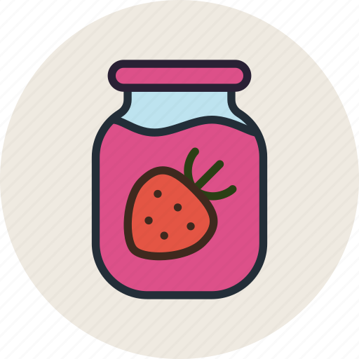 Confiture, food, jam, kitchen, marmalade, strawbery, sweet icon - Download on Iconfinder