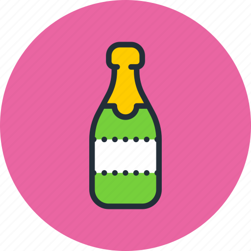 Alcohol, bottle, champagne, drink, food, sparkling, wine icon - Download on Iconfinder