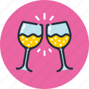 clink, drink, glass, goblet, party, toast, wineglass 
