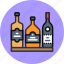 alchohol, bar, bottles, rum, whiskey, wine 