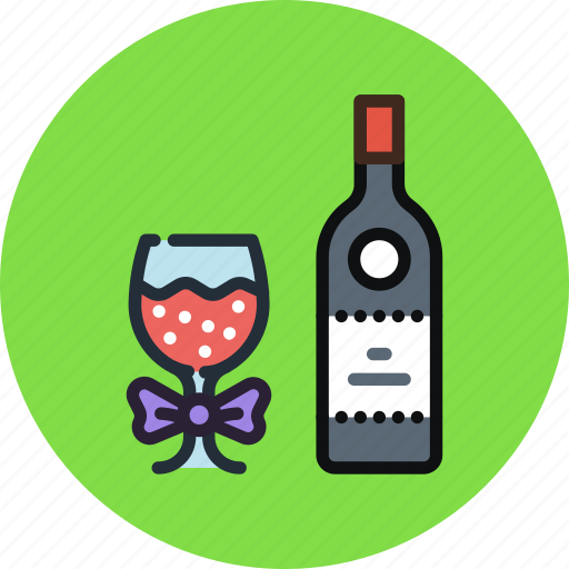 Bottle, glass, party, toast, wine icon - Download on Iconfinder