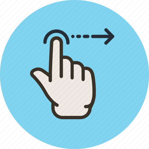 Finger, gesture, hand, right, swipe icon - Download on Iconfinder